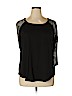 Torrid Black 3/4 Sleeve T-Shirt Size 1X Plus (1) - photo 1