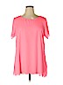 Cezanne 100% Polyester Pink Short Sleeve Blouse Size 1X - photo 1