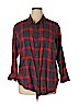 Lucky Brand 100% Cotton Red Long Sleeve Button-Down Shirt Size 1X - photo 1