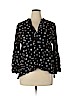 Ann Taylor LOFT Outlet 100% Rayon Black Long Sleeve Blouse Size XL - photo 1