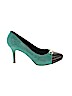 White House Black Market Blue Heels Size 8 - photo 1
