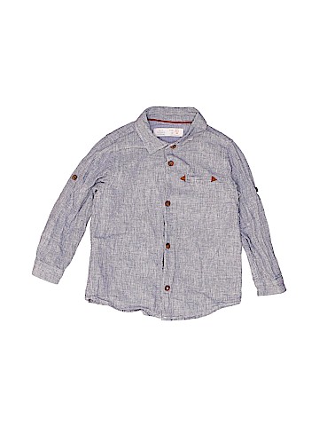 Zara Baby Long Sleeve Button-Down Shirt (view 1)