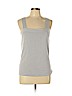 Ann Taylor LOFT Gray Sleeveless Top Size L (petite) - photo 1