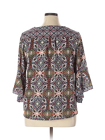 NY Collection 3/4 Sleeve Blouse (view 2)