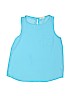 Soprano 100% Polyester Blue Sleeveless Blouse Size 14 - photo 1
