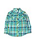 Old Navy Plaid Blue Short Sleeve Button-Down Shirt Size 5T - photo 1