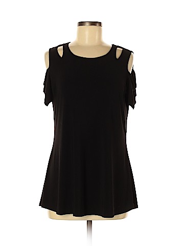 NY Collection Short Sleeve Blouse (view 1)