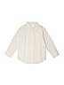 Janie and Jack 100% Cotton Stripes White Long Sleeve Button-Down Shirt Size 3 - photo 1