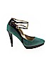 Nine West Green Heels Size 6 1/2 - photo 1