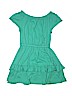 Crewcuts 100% Cotton Solid Green Dress Size 14 - photo 2