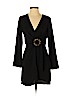 Topshop 100% Polyester Black Casual Dress Size 4 - photo 1