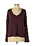 James Perse Burgundy Pullover Sweater Size Lg (3) - photo 1