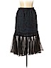 Peter Som 100% Silk Black Silk Skirt Size 10 - photo 1