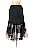 Peter Som 100% Silk Black Silk Skirt Size 10 - photo 2
