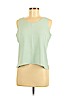 Eileen Fisher Green Sleeveless Silk Top Size M (petite) - photo 1
