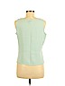 Eileen Fisher Green Sleeveless Silk Top Size M (petite) - photo 2