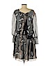 Diane von Furstenberg 100% Silk Black Casual Dress Size 6 - photo 2