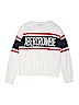 Abercrombie & Fitch Stripes White Pullover Sweater Size 9 - 10 - photo 1