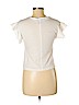 Aqua White Short Sleeve Top Size M - photo 2