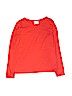 Hanna Andersson 100% Cotton Solid Red Long Sleeve T-Shirt Size 140 cm / US 10 - photo 1