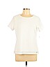 Calvin Klein Ivory Short Sleeve Top Size L (petite) - photo 1