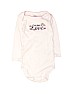 Just One You Made by Carters 100% Cotton White Long Sleeve Onesie 6-9 MO / 9 MO - photo 1