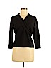 Pendleton Black 3/4 Sleeve Silk Top Size M (petite) - photo 1