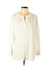 INC International Concepts 100% Polyester White Long Sleeve Blouse Size L - photo 1