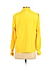 Diane von Furstenberg 100% Polyester Yellow Long Sleeve Blouse Size S - photo 2