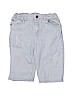 H&M Solid Gray Denim Shorts Size 11-12 - photo 1
