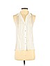 Helmut 100% Cotton Ivory Sleeveless Blouse Size P (petite) - photo 1