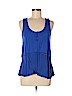 Little Yellow Button 100% Cotton Blue Sleeveless Top Size M - photo 1