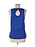 Little Yellow Button 100% Cotton Blue Sleeveless Top Size M - photo 2