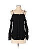Cloth & Stone 100% Rayon Black Long Sleeve Blouse Size S - photo 1