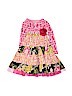 Giggle Moon Print Pink Dress Size 5 - photo 1