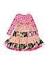 Giggle Moon Print Pink Dress Size 5 - photo 2