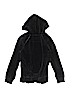 The Children's Place Solid Black Zip Up Hoodie Size 7 - 8 - photo 2
