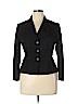 Carolina Herrera Black Wool Blazer Size 14 - photo 1