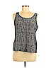 Eileen Fisher 100% Polyester Gray Sleeveless Blouse Size M (petite) - photo 1