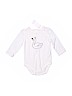 Gymboree 100% Cotton White Long Sleeve Onesie Size 6-12 mo - photo 1