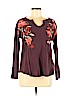 Soft Surroundings 100% Cotton Burgundy Thermal Top Size XS (petite) - photo 1