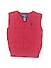 Polo by Ralph Lauren 100% Cotton Red Sweater Vest 12-18 MO / 18 MO - photo 1