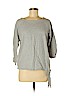Ann Taylor LOFT 100% Cotton Gray Sweatshirt Size M - photo 1