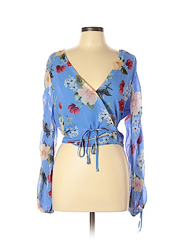 Nicholas Long Sleeve Silk Top (view 1)