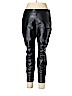 Assorted Brands 100% Polyester Black Faux Leather Pants Size 14 (petite) - photo 1