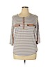Faith and Joy Tan 3/4 Sleeve Top Size XL (petite) - photo 1