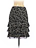 Ann Taylor 100% Silk Black Silk Skirt Size 0 (petite) - photo 2