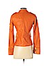 Tory Burch 100% Leather Orange Leather Jacket Size 4 - photo 2