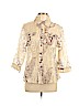 Cali And York Ivory 3/4 Sleeve Button-Down Shirt Size L (petite) - photo 1