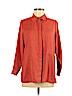 Doncaster 100% Polyester Orange Long Sleeve Button-Down Shirt Size 6 - photo 1